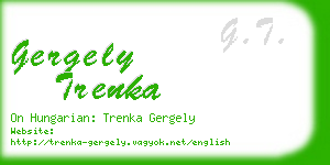 gergely trenka business card